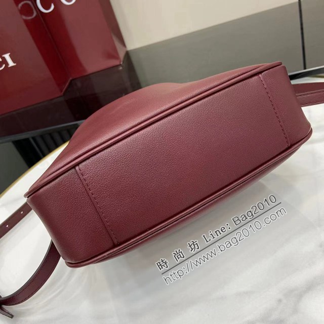 Gucci專櫃古馳最新款Diana肩背包竹節提手全皮女包 jh2881型號：799865